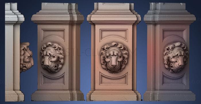 3D model Lion Sandstein 2 (STL)